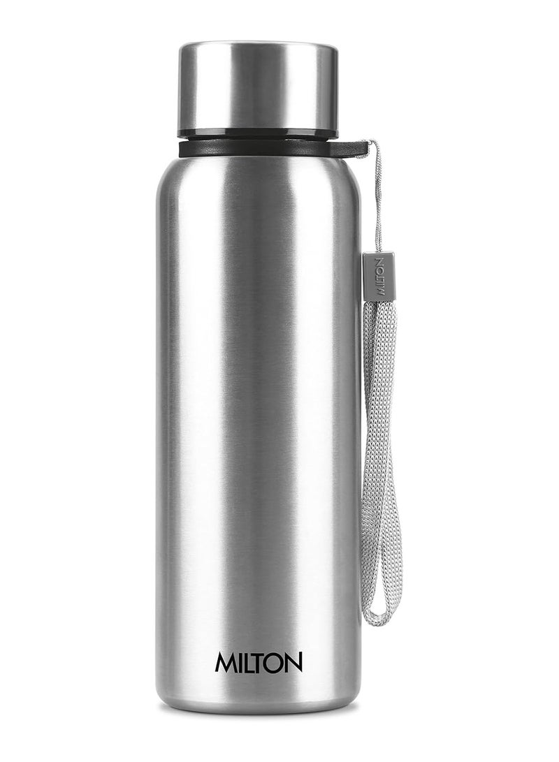 Milton Stainless Steel Water Bottle 690ml Leak Proof Single Wall with Carry Handle for School Travel and Office - Image 1